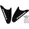 HUISI Moto Parabrezza Copertura Dello Specchio Specchietto retrovisore Guidato Eliminatori Cap Misura for DUCATI PANIGALE 959 1299 Panigale 899 1199(A Black)