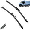 Autopixl Tergicristallo Spazzole Tergicristallo Anteriori Compatibile con Iveco Daily VI 2014-2023 Parabrezza Parabrezza Finestrino Auto Spazzole Antipioggia 26+26