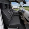 WALSER Transporter coprisedili per auto in tessuto compatibile con Mercedes Sprinter, VW LT, 1 sedile anteriore singolo (con bracciolo) & Doppelbank vorne
