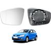 TUTTO PER QUATTRO Vetro Specchietto Retrovisore Per Skoda Citigo-e iV 2019-, Per Volkswagen Polo (6R) 2009-2017, Per Volkswagen Up! 2016-, Termico, TUTTO PER QUATTRO (Sinistro)