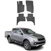 OMAC Tappetini in Gomma Compatibili con FIAT Fullback Double Cab 2015-2019 Automatte Nero 4X