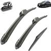 Autopixl Tergicristallo for auto compatibile con KIA Rio MK4 2017-2022 Tergicristallo anteriore posteriore for auto Tergicristalli in gomma morbida Parabrezza automatico 26+16+11 2019 2020 2021 (Color : 3