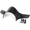 ZYSM Cupolino Sportivo Per Moto, Parabrezza E Deflettori Antivento Per Vespa GTS 300 Super GTS300 2023 2024 Parabrezza Visiera Schermo(Nero brillante)