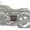 ExMoto Borsa in pelle e cotone cerato compatibile con Moto Guzzi V7 III - V9 - V7 850 Ex Moto - Borsa da fianchetto in Pelle e waxed cotton (Marrone)