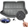 XUKEY Tappeto Bagagliaio posteriore in protezione vasca baule Tappetino Per Fiesta Hatchback 2009 2010 2011 2012 2013 2014 2015 2016 2017 Compatibilita Perfetta Altissima qualita Inodore