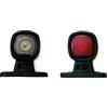 MelTruck® Lampada da contorno a LED a 2 funzionali, sul braccio in gomma, 12/24 V, per rimorchi per camion, rimorchi E9