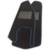 ASC Tappetini Auto Compatibili con Piaggio Ape 50, su Misura con Battitacco in Gomma, Design Diagonale/Blu