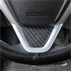 TPSOBRU Accessori Auto Interno Per Ford Per Fiesta Per Ecosport 2009 2010 2011 2012 2013 2014 2015 Auto Volante Logo Copertura Adesivo Auto Interno(Carbon Blue)