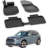 Sahler Tappetini per auto compatibili con MINI Countryman Electric 2023-2026 | 4.5D Premium TPE gomma antiscivolo tappetini in gomma impermeabile auto tappetino nero