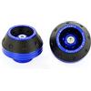 Generic Cuscinetti protettivi per ruote in alluminio, colorati, per moto, protezioni antiurto per motocross, protezioni per pneumatici, cursori per telaio, accessori per moto (blu)