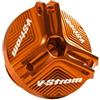 KUrkur Compatibile con VSTROM 650 1000 1050 1050XT V-STROM 250 DL250 DL650 DL1000 Tappo olio motore Bullone Tappo olio Accessori di protezione