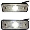 Fristom 2 luci a LED bianche 12V 24V, indicatori luminosi per traino di camion E-9 102x36x17