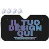 Generic Parasole auto personalizzato il tuo quadro con foto e/o testo in parasole auto esterno personalizzata Blocca Raggi UV per Auto Parasole Pieghevole e Portabile Noir S