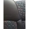 TOPCAR-ATHENS Top Car Athens | Polygon | Due coprisedili per auto | in ecopelle | Set di coprisedili KOM compatibili con ForTWO | Colori nero ricamati (compatibile con ForTWO (450) 1998-2005)