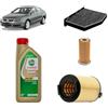 OP Kit tagliando 3 filtri + 5L olio Edge 5W-30 LL per Volkswagen Passat B6 2.0 FSI, AXW/BLR/BLX/BVZ