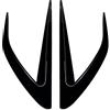 PANBJ Compatibile con Mazda MX-5 Miata ND 2016-2024 Spoiler paraurti anteriore Compatible With auto Copertura fendinebbia Kit corpo splitter lama d'aria(GLOSS BLACK)