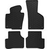 TEXER Tappetini in gomma per inverno, compatibili con Volkswagen Passat B7 2010-2014