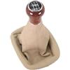 UMDJJU Marce Pomello Leva Cambio Per VW Per Passat B5 B5.5 1997-2005 Pomello Del Cambio Car-styling 5/6 Velocità In Pelle Marce Shifter Manopola(5 speed Beige)