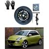 D'ANGELO 1988 Kit Ruotino di Scorta 15 compatibile con Opel Adam con Cric, Chiave, Guanti e Sacca