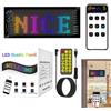 Generic Display LED per auto - Pannello luminoso per finestra con schermo flessibile, segnaletica moderna controllata da applicazione wireless, comodo dispositivo di comunicazione visiva | Pannello