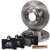 BESTPRICE Set freni asse posteriore incl. dischi freno Ø 276 mm pieni + pastiglie freno posteriori, compatibile con CITROËN C5 I (DC_), C5 I Break (DE_), C5 II (RC_), C5 II Break (RE_)