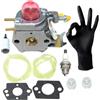 ICOOYO Carburatore C1U-W18 per McCulloch Mac 250, 250BGT, 250LGT, MT250LK, TM252, Trim Mac 250LS, SL, SL + Twist-n-Edge, Partner B250B, B250L, B250BGT, B250LGT, Colibri II, XS, 530071822, 545081808