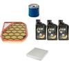 AOQ ORIGINAL QUALITY AOQ - KIT TAGLIANDO 3 FILTRI COMPATIBILE CON FIAT PANDA (312) 1.0 HYBRID e HYBRID CROSS 51KW 69CV,COMPATIBILE PER LANCIA YPSILON 312 1.0 HYBRID con 3litri olio SELENIA eco plus 0w20