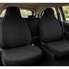 Auto Accessori Lupex Copri-sedili Auto Compatibili per Aygo | Monocolore, Nero | Set Coprisedili Anteriori e Posteriori | Poggiatesta Incluso | Made In Italy