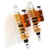 Arashi 330mm /13 Ammortizzatore posteriore universale con carica di azoto per Suzuki Sport/Street/Vintage Bikes Accessori per motociclette Oro 1 Pair