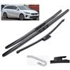 Autopixl Kit spazzole tergicristallo anteriore e posteriore compatibile con KIA Cee'd Ceed XCeed CD 2018-2023 Parabrezza Finestra parabrezza 26+16+12