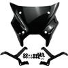 VETJMUA Cupolino Per MT-09 2024 2025 Per MT09 SP 24-25 Per Y-AMT Per MT09 Parabrezza sportivo per moto Parabrezza moto parabrezza(Nero)