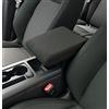 Drive Design Bracciolo Compatibile con Discovery Sport Tessuto Nero - Regolabile in Lunghezza - Ribaltabile per accedere alla serrandina su Tunnel Centrale.
