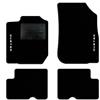 QUEMAR Tappetini Auto per Dacia Duster 2010-2017, Bordo Nero, 2 Ricami