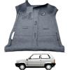 Generico Moquette Pavimento Tappeto Interno Nero con Battitacco Lato Guida per Panda 141 dal 1980 al 2003