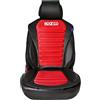 OMAC SPARCO Sitzkissen Sitzauflage Sitzschoner Universell Auto Sitzschutz Nero Rosso