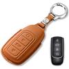 Jinhon Custodia per Chiave Auto in Pelle Compatibile con Omoda 9 5 C5 S5 O5 Jaecoo 7 8 J7 J8 Chery Tiggo 7 8 4 Pro Max Ebro s700 Portachiavi Custodia per Chiave Protettiva Arancione