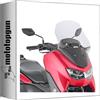 MOTOTOPGUN givi parabrezza trasparente 2153dt + attacco compatibile con yamaha n-max 125-155 2021 2022 2023 2024 MOTOTOPGUN