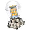 Ruiandsion - P26S, lampadina LED per faro moto, 10-30 V, super luminosa, gialla 2835, 33 chipset SMD, per faro moto, senza polarità