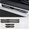 Zolytrax 4 Pezzi Auto Acciaio Inossidabile Battitacco per Ford Tourneo Courier I 2014-2018, Piastra Battitacco Auto in Acciaio Inossidabile(Black)