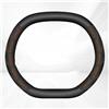 QGQFDEYUNB Coprivolante Coprivolante per auto doppio tipo D per TUTTI per Dacia per Duster Spring Bigster 2024 2025 Accessori interni per volante(Leather Orange C)