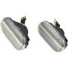 Ixaundd Segnale Girata Luce Indicatore Laterale Luce Dinamica LED Indicatori Direzione Per Nissan Per Tiida C11 Per Navara D40 Per Qashqai J10 Per Nota NE11 Per Micra K12 NP300 Indicatore Laterale(Dynamic Cry