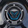 labelbike - Adesivo 3D Moto Tappo Serbatoio Protezione e Decorazione in Resina compatibile con Honda CBR 650 R - Blu Chiaro