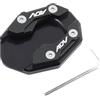 HQXICJA Side Kickstand Piedi Cavalletto Laterale Per ADV 350 ADV350 ADV150 2021-2024 Piastra Di Estensione Cavalletto Laterale Con Piede Piatto Moto Accessori Allargamento