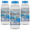 GiDeli Acqua demineralizzata, 3 x 1 l, acqua distillata per ferro da stiro, batterie, refrigeratore, umidificatore, acquario e laboratorio, acqua senza calcare, inodore, trasparente