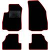 QUEMAR Tappetini Auto compatibili con Opel Mokka e Mokka X 2012-2020/ Kit Tappeti Moquette e Gomma su Misura (Set 2 Anteriori +2 Posteriori)/ Ricami e Colori Personalizzati (Bordo Rosso, 0 Ricami)