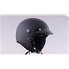Generico CASCO JET NERO OPACO TRE BOTTONI TAGLIA L