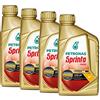 Petronas Kit 4X Sprinta Olio Motore 4T 100% Sintetico F900 10W-40 per 4 Tempi - 4 Confezioni da 1L