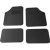 SCAR Set 4 Tappetini Auto Universali in Gomma Antiscivolo - Tappeti Resistenti Impermeabili, Facili da Pulire, Adatti a Tutti i Veicoli