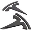 Nanaholy Modello Y Accessori per Tesla Emblema Adesivo 2 Pz/Set per Tronco Anteriore/Tronco Posteriore Logo Decal Cover (Nero)
