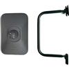 Matel Service Specchietto Retrovisore Esterno 300 x 200 Trattore Camion Escavatore ø 15 - 28 mm con Supporto Specchio Braccio Sinistro